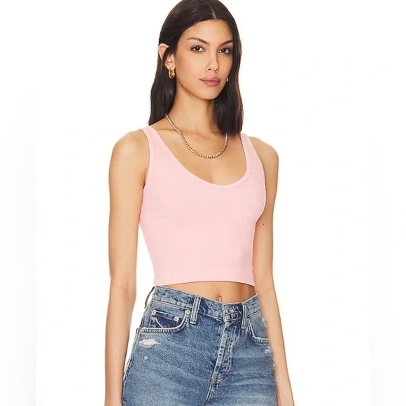 (#186))FREE PEOPLE Solid Rib Brami - Picture 2 of 4